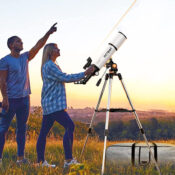 80mm Aperture 500mm AZ Mount Professional Refractor Telescope $50 After...