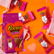 87 Pieces REESE'S, Milk Chocolate Peanut Butter Hearts Snack Size Candy...