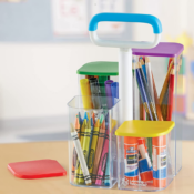 9-Piece Learning Resources Storage Caddy with Lids $5.39 (Reg. $17) - LOWEST...