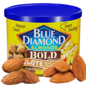 FOUR Cans of Blue Diamond Almonds 6-Ounce BOLD Elote Mexican Street Corn...