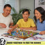 Disney Sidekicks Cooperative Strategy Board Game with Custom Sculpted Figures...