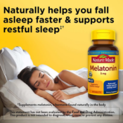 FOUR Bottles of 90-Count Nature Made Melatonin Tablets as low as $4.77...