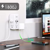 Mifaso 9 in 1 Wall Outlet Surge Protector $10.49 After Code (Reg. $15)...