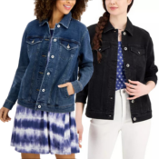 Style & Co. Women's Denim Trucker Jacket $10.66 (Reg. $59.50) - 2 Colors...