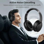 VILINICE Noise Cancelling Headphones with Microphone $20 (Reg. $100) -...