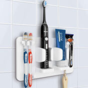 Wall Mounted Tooth Brush Organizer $12.99 (Reg. $17) - 2 Colors, FAB Ratings!