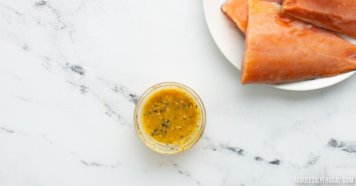 Air Fryer Salmon with Everything Bagel Seasoning 