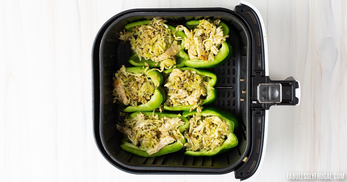 how to roast stuffed peppers in the air fryer