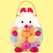 Jumbo Bunny Egg Carrier with 36 Easter Eggs $6.98 - 2 Colors, + Chick Carrier...