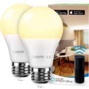 Today Only! 2-Pack Smart LED Light Bulbs $10.99 (Reg. $14.99) - Compatible...