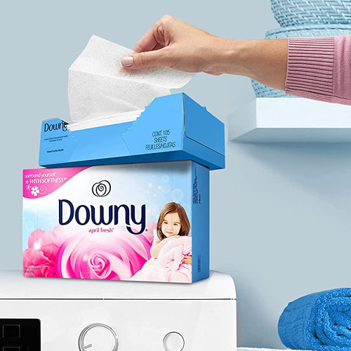 240Count Downy Fabric Softener Laundry Dryer Sheets, April Fresh as