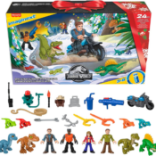 25-Piece Imaginext Jurassic World Dinosaur Toys Advent Calendar $14.79...