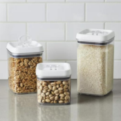 3-Pack Better Homes & Gardens Square Flip-Tite Food Storage Container...