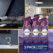3-Pack Febreze Air Mountain Scent Air Freshener as low as $8.85 Shipped...