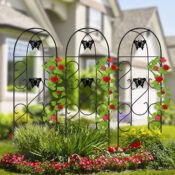 4-Pack 60x18 inches Garden Trellis for Climbing Plants $43.99 After Code...