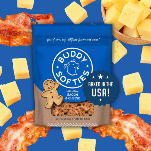 6-Oz Soft & Chewy Buddy Biscuits Bacon and Cheese Flavored Dog Treats ...