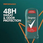 6-Pack Degree Men Original Antiperspirant Deodorant, Sport as low as $8.28...