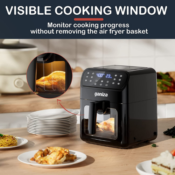 6-Quart Oilless Air Fryer with Visible Cooking Window for just $59.98 After...