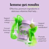 Today Only! 60-Count Lemme Matcha Superfood Energy Gummies as low as $20.40...
