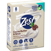 8-Count Zest Cocoa Butter & Shea Deodorizing Bar Soaps $3.28 (Reg....