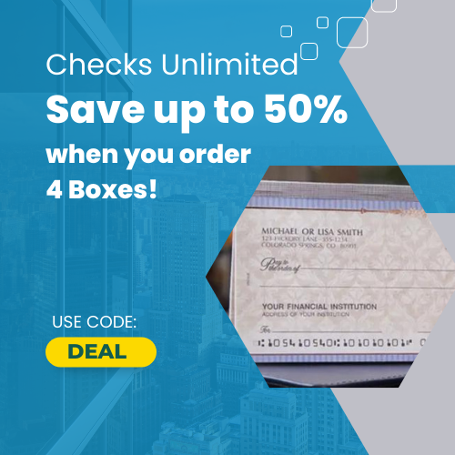 Checks Unlimited Save up to 50 when you order 4 Boxes! Fabulessly