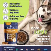 Pawstuck Real Chicken Meal Topper & Mixer, 8 oz $8.99 After Coupon...