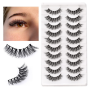Make your eyes look more glamorous with EXTENIFY 10 Pair Cat Eye Lashes...