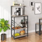 Keep your kitchen organized and tidy with this Easyfashion 4-Tier Kitchen...