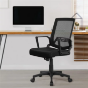 Stay comfortable and productive at work with Easyfashion Mid-Back Mesh...