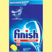 FOUR 75-Oz Boxes Finish Powder Dishwasher Detergent, Lemon Fresh Scent...