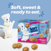 FOUR Boxes of 12-Pack Pillsbury Mini Soft Baked Confetti Cookies as low...