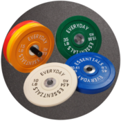 Olympic Bumper Plate Weight Plate with Steel Hub, 370lbs Set $370 Shipped...