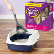 Scoop Away Multi-Cat Meadow Fresh Scented Clumping Clay Cat Litter, 25-lb...