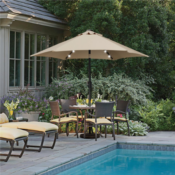 Keep the rain and sun off you while you enjoy your backyard with this SmileMart...