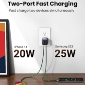 TWO UGREEN Dual USB-C Charger $26.59 EACH After Coupon (Reg. $40) + Free...