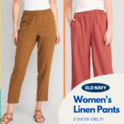 2 Days Only! Women's Linen Pants from $14 (Reg. $39.99) - thru 3/19!