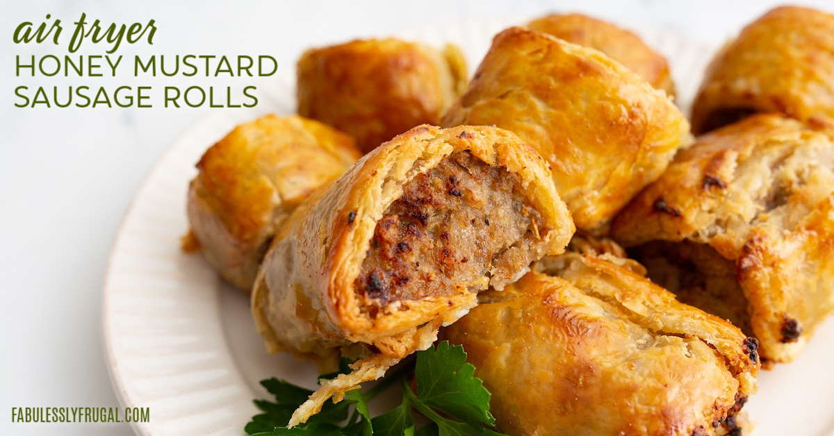 Honey Mustard Sausage Rolls Recipe - Fabulessly Frugal
