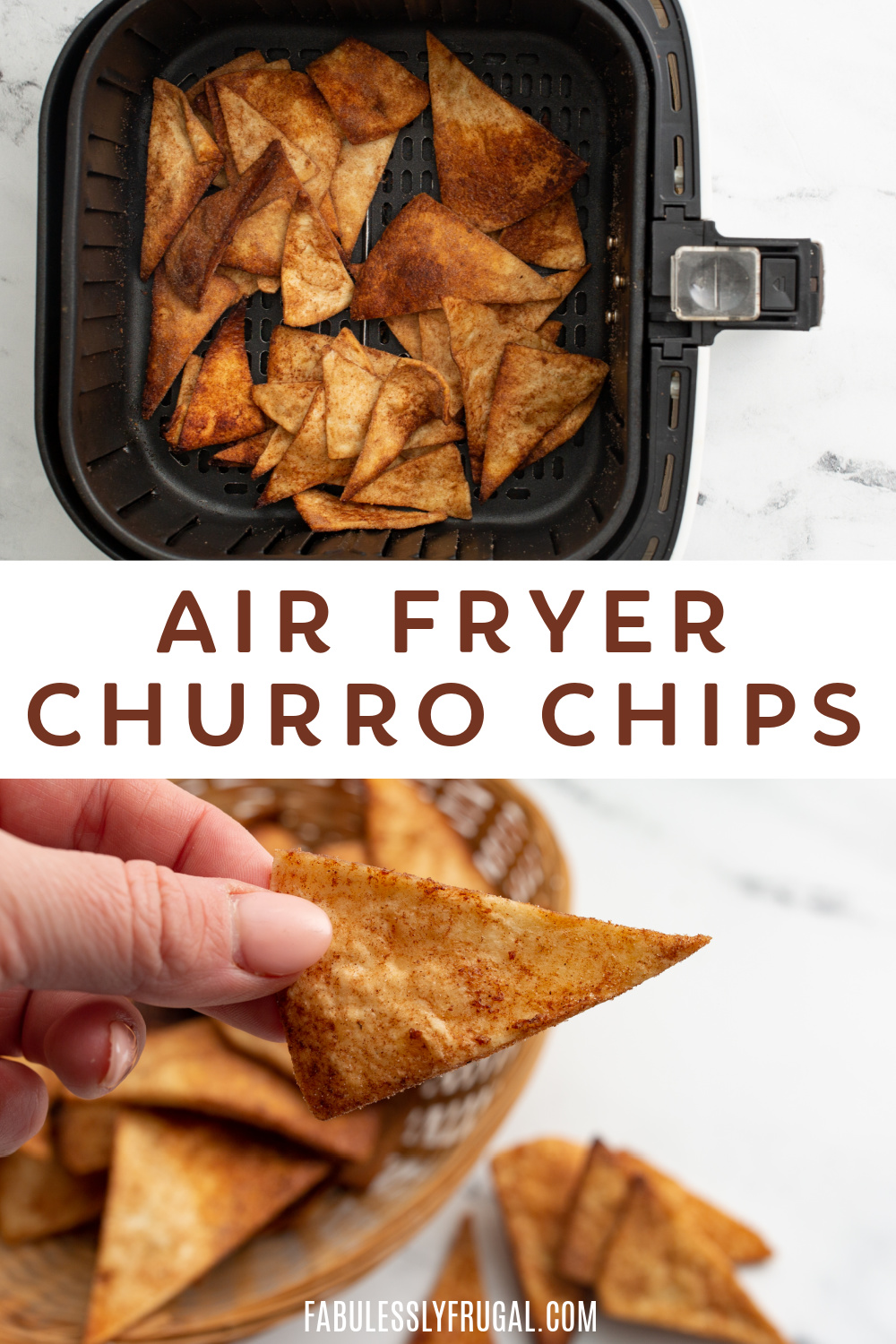 Air Fryer Churro Chips Recipe Fabulessly Frugal