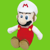 9.5-inch Fire Mario Stuffed Plush $15.32 (Reg. $20) - Super Mario All Star...