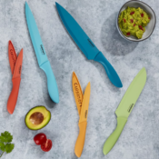 10-Piece Cuisinart Ceramic-Coated Cutlery Set with Blade Guards $14.99...