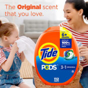 112-Count Tide PODS Original Detergent Soap as low as $19.15 After Coupon...