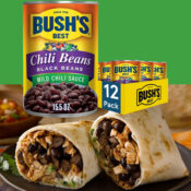 12-Pack Bush's Best Canned Chili Beans, Black Beans in Mild Chili Sauce...