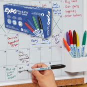 12-Pack EXPO Vis-à-Vis Fine Point Wet Erase Markers (Assorted Colors)...