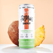 12-Pack MusclePharm FitMiss Energy Drink, Pineapple Coconut $9.50 (Reg....