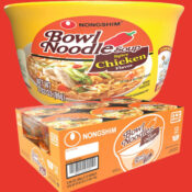 12-Pack Nongshim Bowl Noodle Soup, Spicy Chicken $9.99 (Reg. $23) - $0.83/...