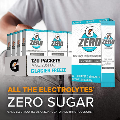 120 Count Gatorade G Zero Powder Glacier Freeze As Low As 3340