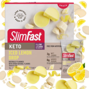 14-Count SlimFast 0.6-Ounce Low Carb Keto Friendly Snack Cup, Iced Lemon...