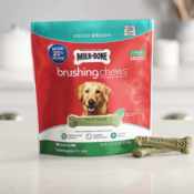 TWO Bags 18-Count Milk-Bone Fresh Breath Brushing Chews as low as $10.31...