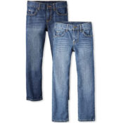 2-Pack The Children's Place Boy's Basic Straight Leg Jeans $15.60 (Reg....