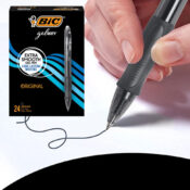 24-Count BIC Gelocity Original Gel Pens (Medium Point, Black) $13.88 (Reg....